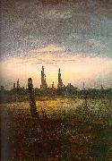 Caspar David Friedrich City at Moonrise oil painting